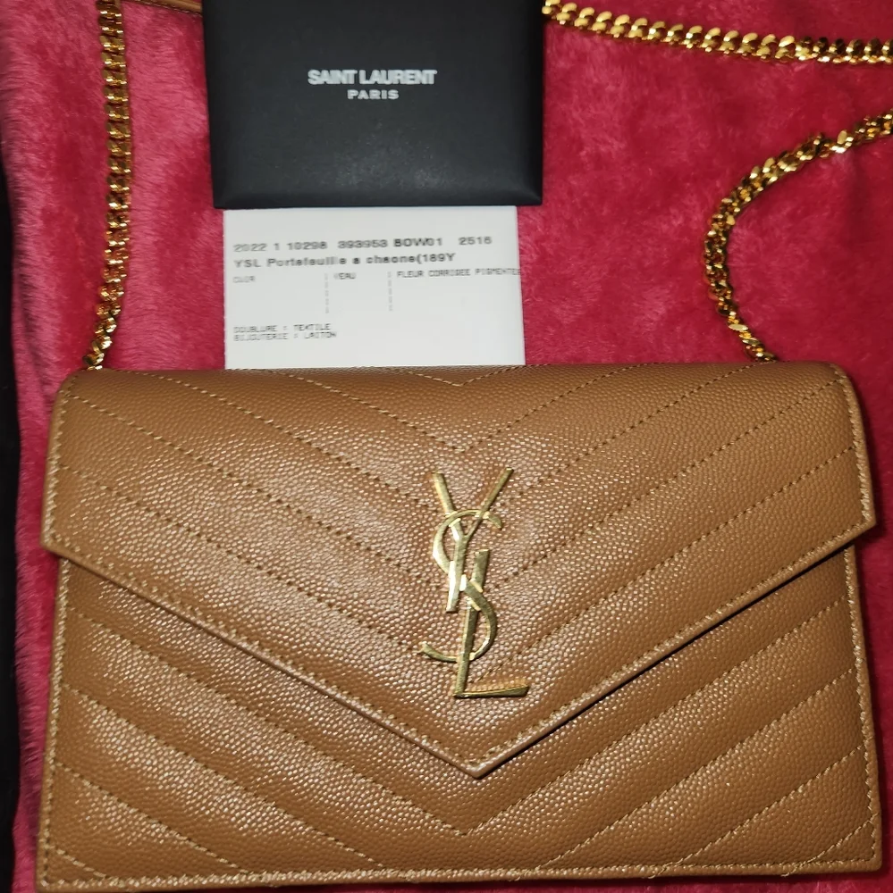 Saint Laurent YSL Tan CASSANDRE Bag - Picture 13 of 14